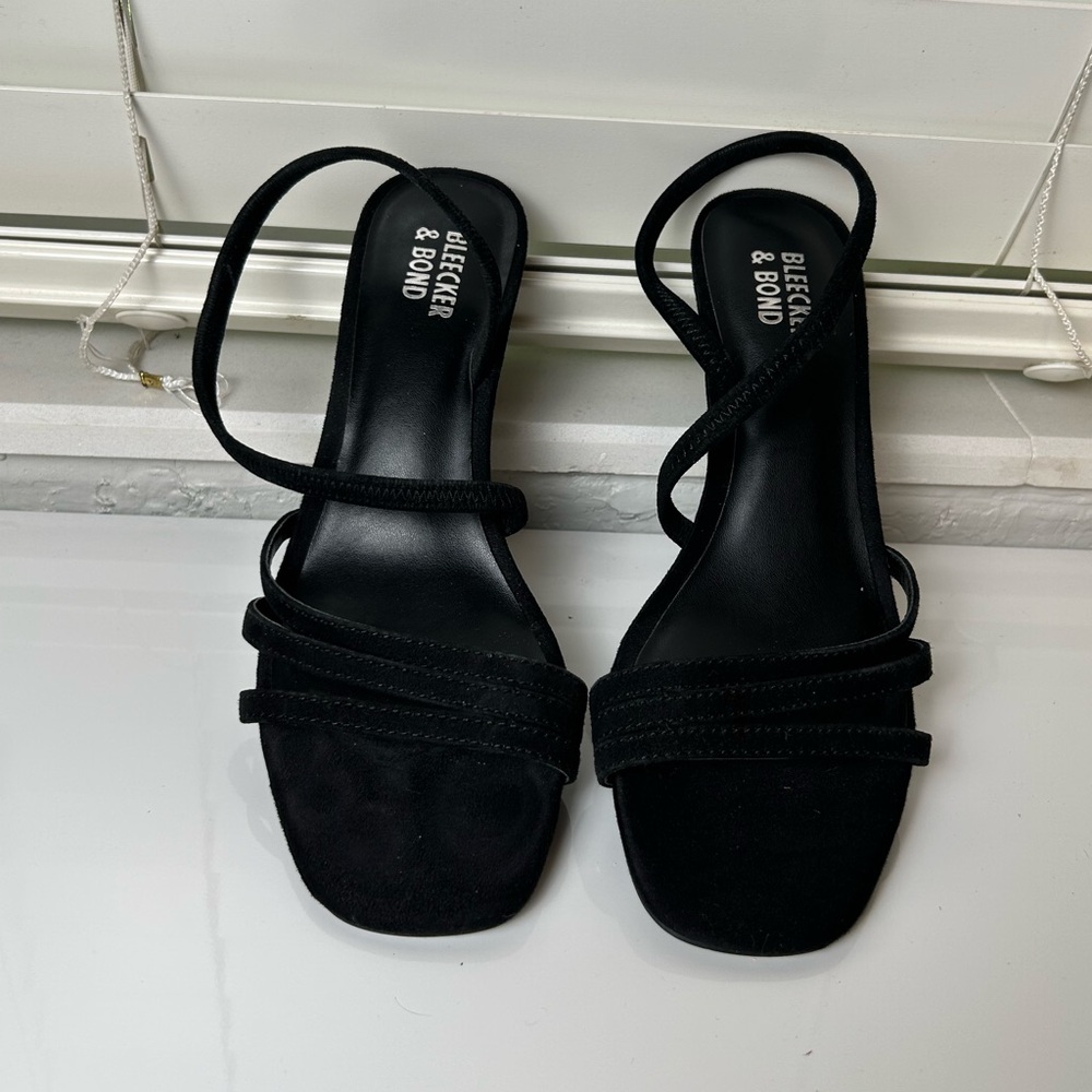 Bleecker & Bond Women's Black Sandal Heels